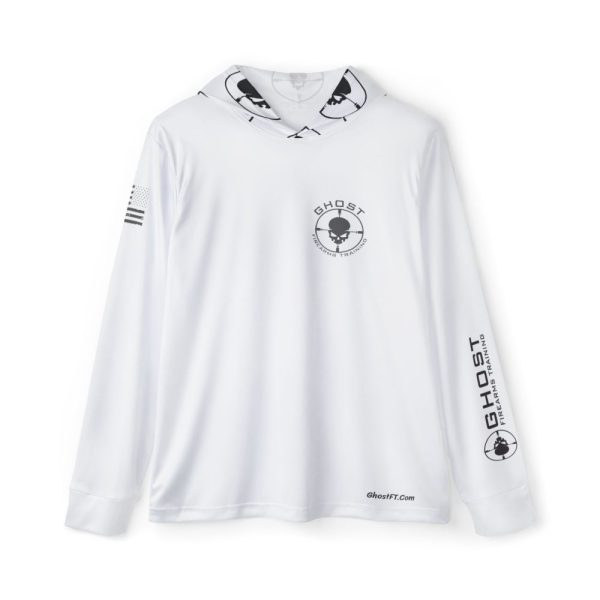 Mikie's Fishin Sun Hoodie, White Whale