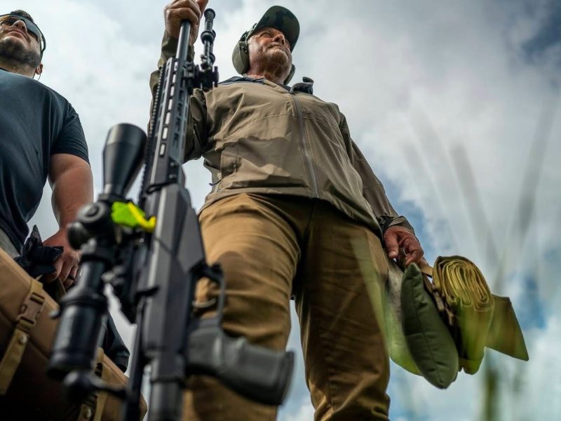 shooter attempting one mile target during ELR rifle challenge
